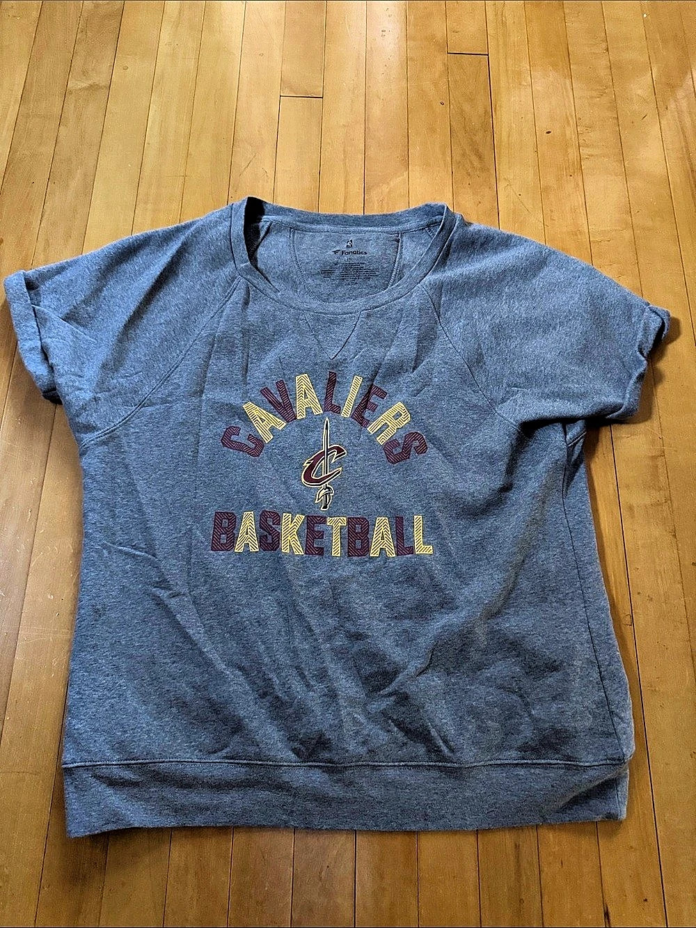 Fanatics Cleveland Cavaliers NBA grey Basketball tank logo sweatshirt women’s 2X